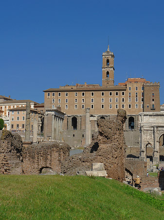 Tabularium mit Rasen Foto 