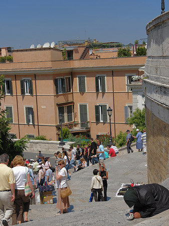 Menschen an der Treppe