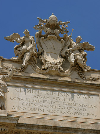 Foto Details am Trevibrunnen - Rom