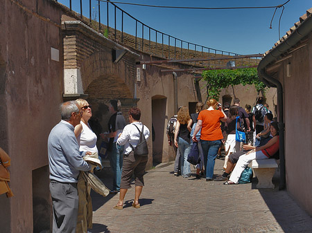 Menschen auf der Burg Fotos