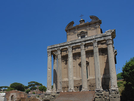Tempel des Antoninus Pius und der Faustina Fotos