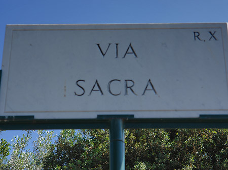 Foto Straßenschild - Rom