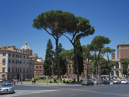 Verkehr an der Piazza Venezia Foto 
