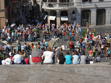 Foto Menschen an der Treppe - Rom