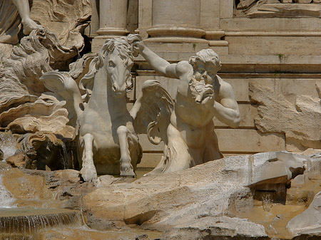 Foto Details am Trevibrunnen - Rom