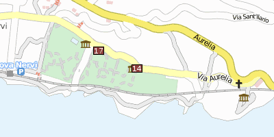 Stadtplan Sammlung Frugone Genua